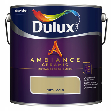 Dulux Ambiance Ceramic Fresh Gold 2,5L - farba ceramiczna do ścian i sufitów