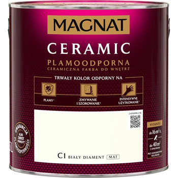 Farba ceramiczna do ścian Magnat Ceramic BIAŁY DIAMENT C1 2,5L