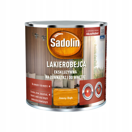 Lakierobejca Sadolin rozpuszczalnikowa 0,25 l Jasny Dąb