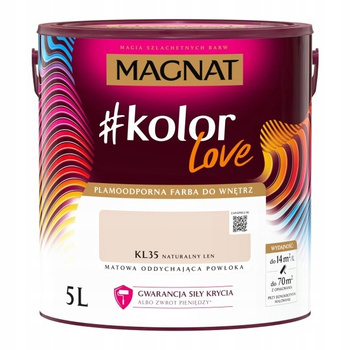 Magnat #kolorLove Naturalny Len KL35 5L - Lateksowa Do Twojego Wnętrza!