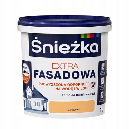 FARBA ŚNIEŻKA ExTRA FASADOWA KARMELOWY 1L