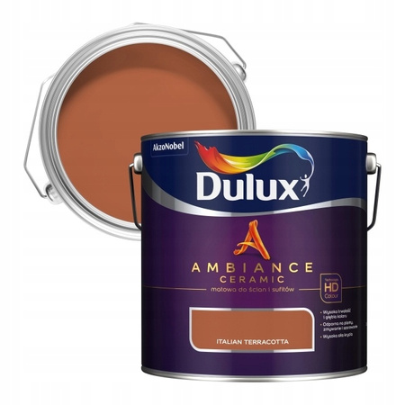 Dulux Ambiance Ceramic Italian Terracotta 2,5L - farba ceramiczna do ścian i sufitów