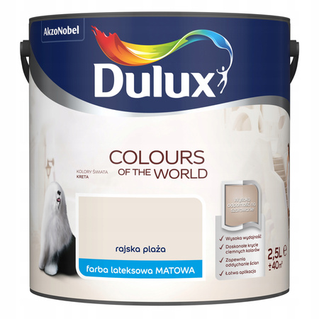 Farba lateksowa ścienna DULUX KŚ Rajska Plaża 2,5L