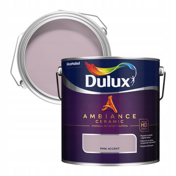 Dulux Ambiance Ceramic Pink Accent 2,5L - farba ceramiczna do ścian i sufitów