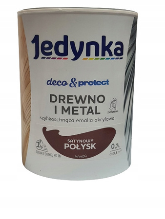 Jedynka do mebli Deco&Protect Drewno i Metal Satynowy Połysk Mahoń 0,7L