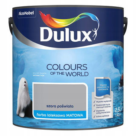 DULUX Farba lateksowa KŚ Szara Poświata 2,5L