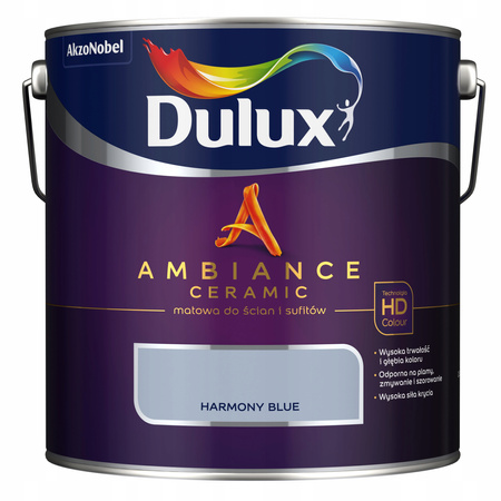 Dulux Ambiance Ceramic Harmony Blue 2,5L - farba ceramiczna do ścian i sufitów