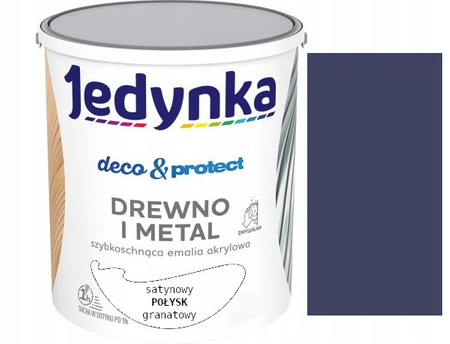 Jedynka do mebli Deco&Protect Drewno i Metal Satynowy Połysk Granatowy 0,7L