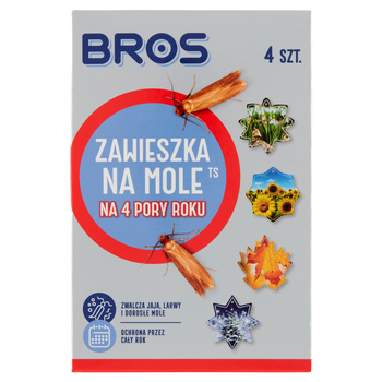 BROS zawieszka na mole 4 pory roku 4szt - skutecznie chroni