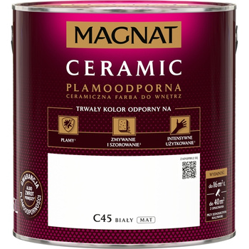 Farba ceramiczna do ścian Magnat Ceramic BIAŁY C45 2,5L