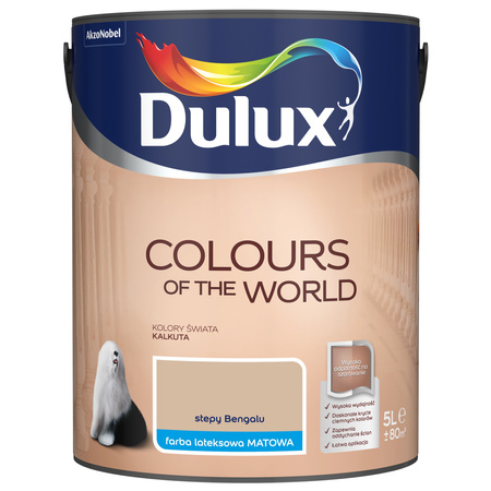 Farba lateksowa ścienna DULUX KŚ Stepy Bengalu 5L