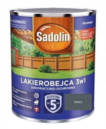 Lakierobejca NOWY SADOLIN 3W1 SZARY 2,5L