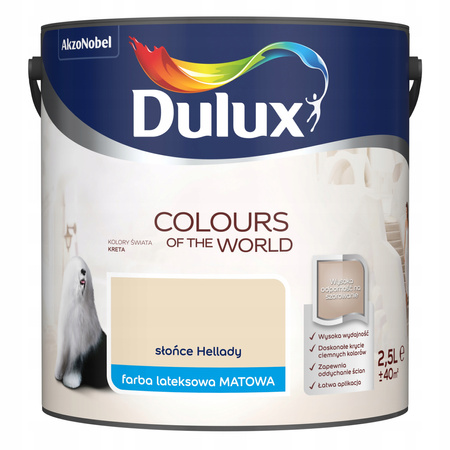 Farba lateksowa ścienna DULUX Słońce Hellady 2,5L