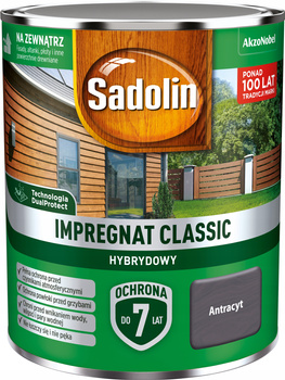 Impregnat do drewna Sadolin Classic hybrydowy próbka Antracyt 0,75L