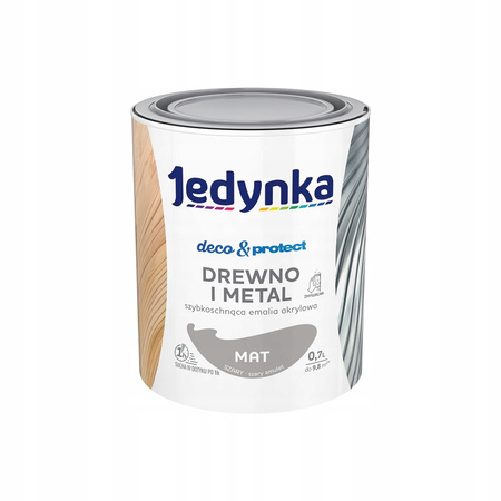 Jedynka do mebli Deco&Protect Drewno i Metal Mat Szary 0,7L