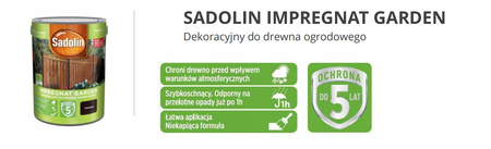 SADOLIN I Garden Mchowy 5l Impregnat do drewna