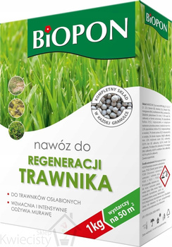 BIOPON nawóz do regeneracji trawnika 3kg - wzmacnia i odzywia