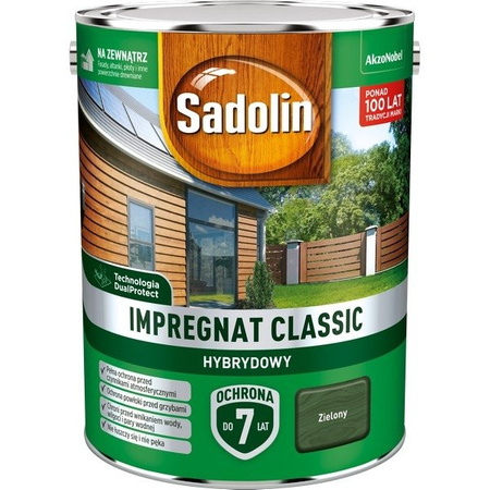 Impregnat drewna Sadolin Hybrydowy Zielony 4,5L