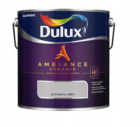 DULUX AMBIANCE CERAMIC Authentic Grey 2,5L farba ścienna ceramiczna