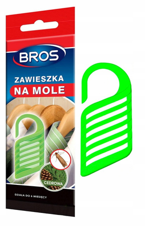 BROS ZAWIESZKA NA MOLE ODZIEŻOWE do szafy CEDROWA - skuteczna