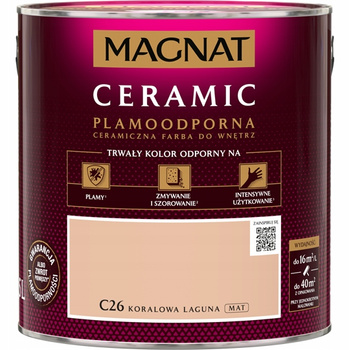 Farba ceramiczna do ścian Magnat Ceramic KORALOWA LAGUNA C26 2,5L