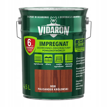 Impregnat do drewna Vidaron palisander królewski V08 4,5L