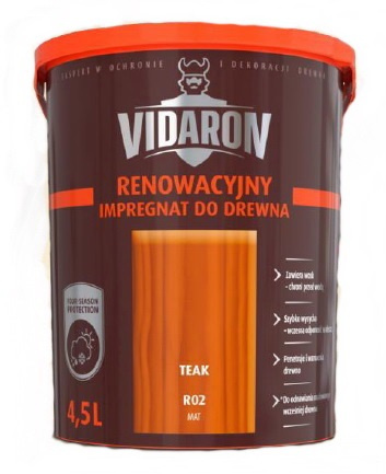 Vidaron Impregnat Ochronno Dekoracyjny Ogrodowy R01 dąb bielony 4,5L