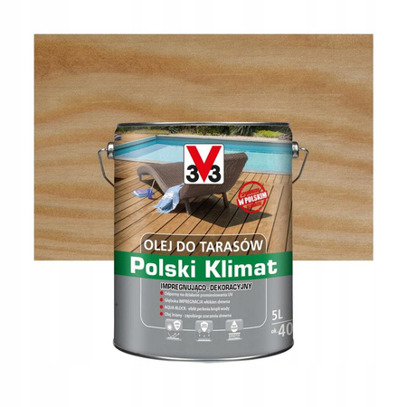 OLEJ DO TARASOW V33 na Polski Klimat bezbarwny 5L
