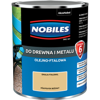 AKZO Nobiles FTALONAL Beżowy Półpołysk 0,7L - Olejno Ftalowa do drewna i metalu