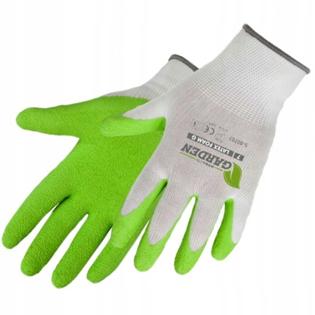 RĘKAWICE POLIESTROWE "LATEX FOAM G" 8" S-80703 STALCO GARDEN