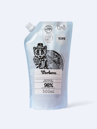 YOPE Naturalne Mydło w płynie do rąk WERBENA ZAPAS 500 ml