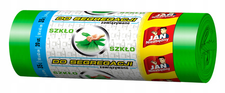 Jan niezbędny worki do segregacji zielone 35L x30