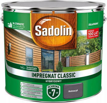 Impregnat Sadolin Classic Hybrydowy Antracyt 4,5L