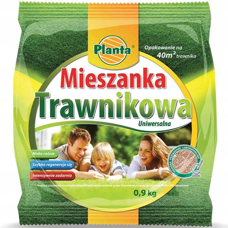 NASIONA TRAWY TRAWA DO OGRODU mieszanka trawnikowa MOCNA 0,9kg na 36m²