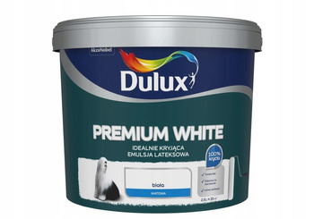 Farba lateksowa matowa Premium White 2,5 L DULUX