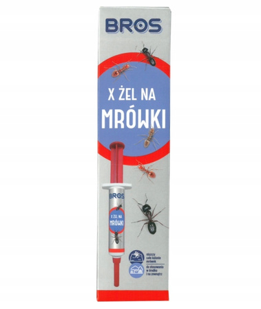 BROS X Żel na Mrówki 10g strzykawka Skutecznie niszczy całe kolonie mrówek