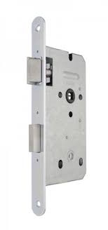 Zamek wpuszczany Gerda ZW100 72/55 na wkładkę, ocynk srebrny - 2 klucze