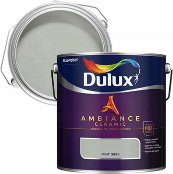 Dulux Ambiance Ceramic Mint Grey 2,5L - farba ceramiczna do ścian i sufitów