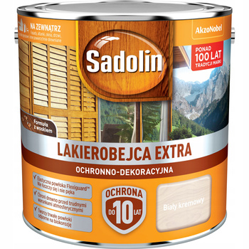 Lakierobejca Sadolin Extra Biały Kremowy 2,5L
