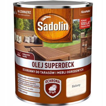 AKZO Sadolin Olej Superdeck Bielony 0,75L