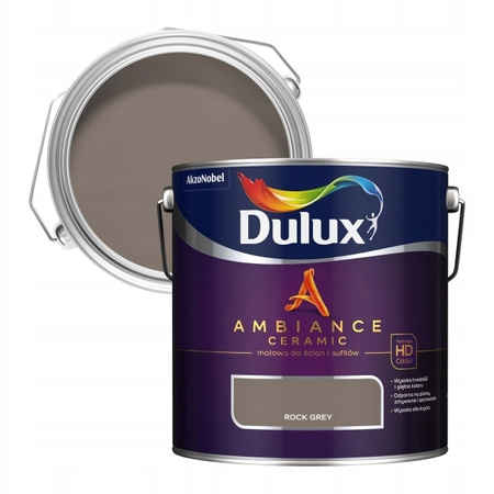 Dulux Ambiance Ceramic Rock Grey 2,5L - farba ceramiczna do ścian i sufitów