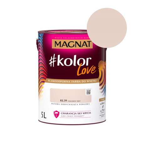 Magnat #kolorLove Chłodny Beż KL39 5L - Lateksowa Do Twojego Wnętrza!