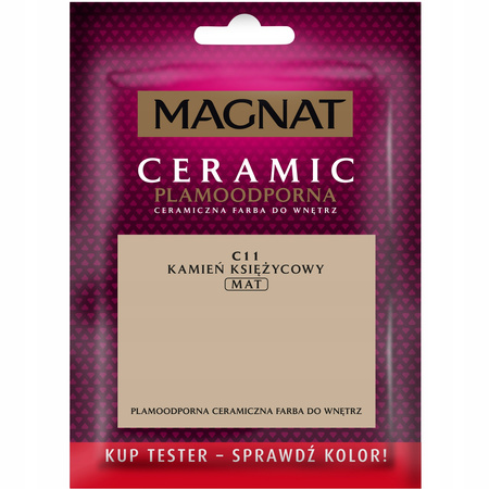 MAGNAT farba ceramiczna ścienna TESTER 0,03 l C11 Kamień Księżycowy mat