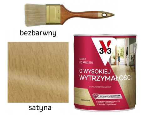 LAKIER DO PARKIETÓW SCHODÓW DREWNIANYH 5L SATYNA V33