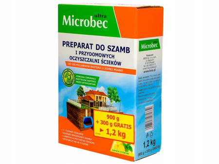 BROS MICROBEC ULTRA 900+300 GRAM PREPARAT DO SZAMB CYTRYNOWY 1,2 kg