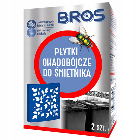 BROS - PŁYTKI OWADOBÓJCZE DO ŚMIETNIKA 2 SZT