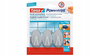 TESA Haczyk owalny Powerstrips mały 1kg 3szt