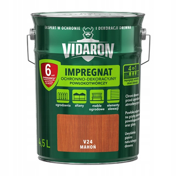 Impregnat do drewna Vidaron mahoń V24 4,5L