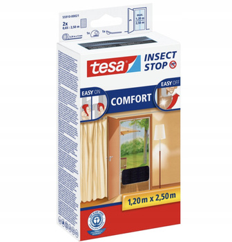 Moskitiera na drzwi tesa Comfort 1,2 x 2,5m czarna