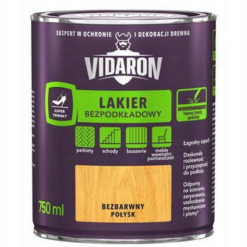 VIDARON LAKIER BEZPODKŁADOWY POŁYSK 0,75L